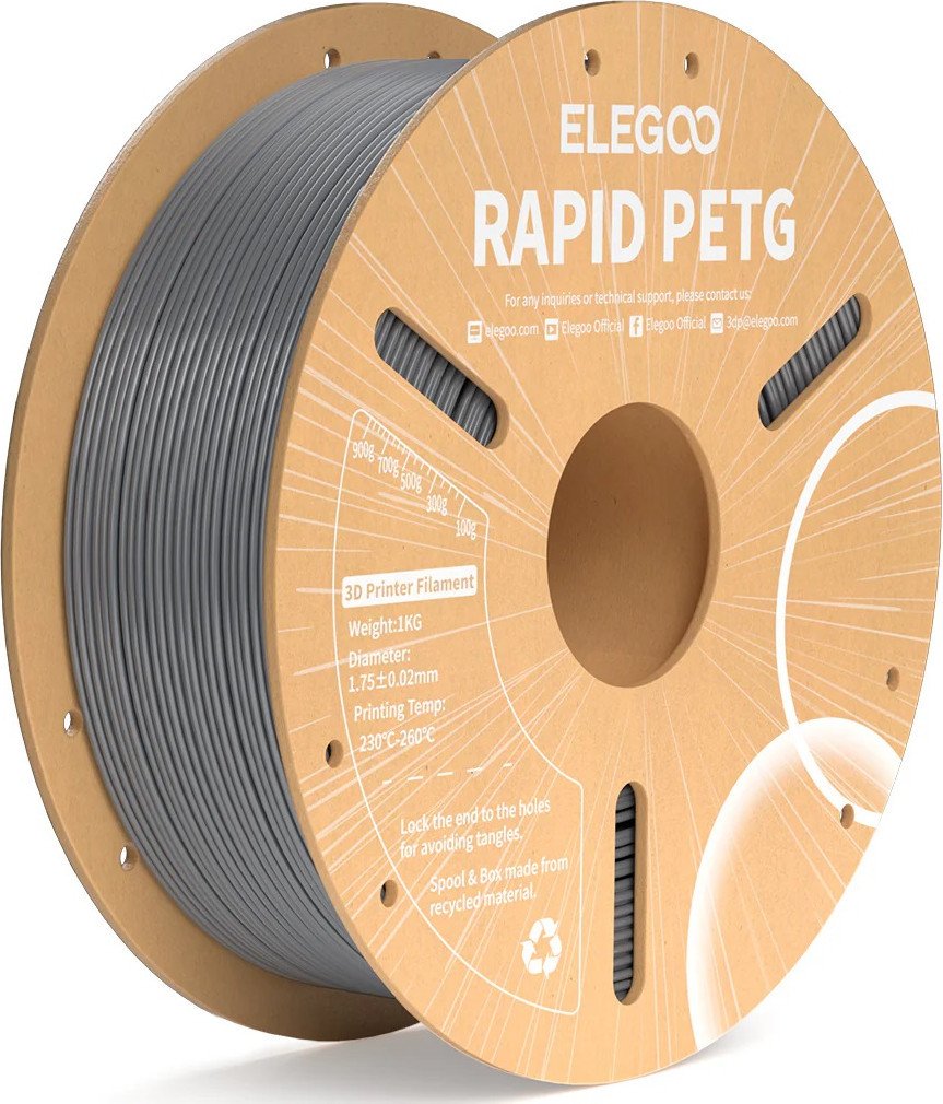 Филамент Elegoo Petg Rapid 50.203.0312 (1кг, космический серый)