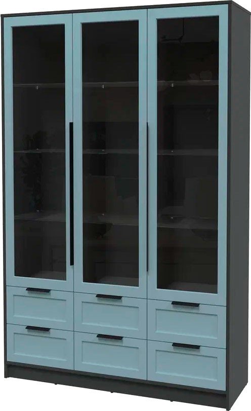 

Шкаф-витрина Интерлиния Концепт Тренд КТ-ШВ3 (антрацит/океан)