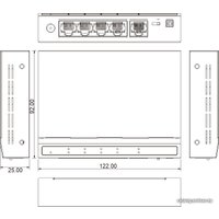 Неуправляемый коммутатор Utepo SF5P-HM