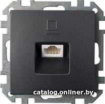 Розетка компьютерная Bylectrica Стиль РК18-007 (графит)