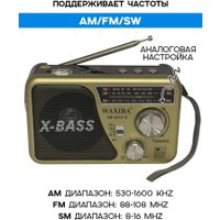 Радиоприемник Waxiba XB-523U-S (золотистый)
