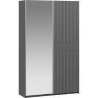 Шкаф-купе Трия Оскар Тиффани Т2 1400 282735 (серебристый/серый графит/графит матовый)