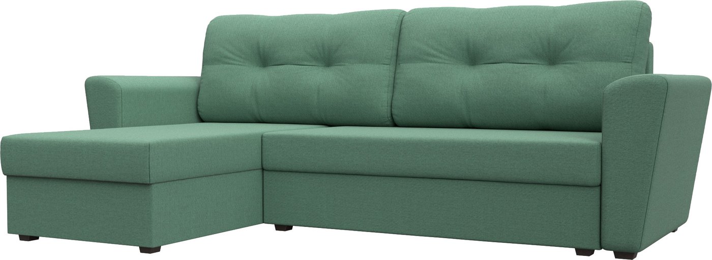 

Угловой диван Лига диванов Амстердам Лайт левый 121171L (рогожка амур зеленый)