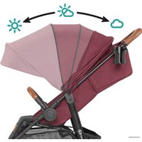 Коляска прогулочная «книга» KinderKraft Grande LX 2020 (burgundy)