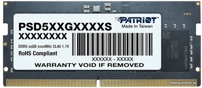 Patriot Signature Line 32ГБ DDR5 SODIMM 4800 МГц PSD532G48002S