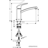 Смеситель Hansgrohe Focus [31804000]