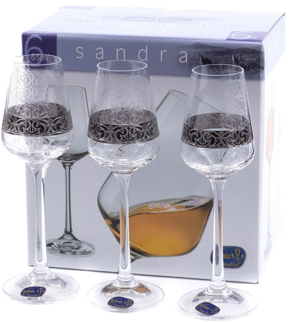 

Набор рюмок Bohemia Crystal Sandra 40728/Q9171/65