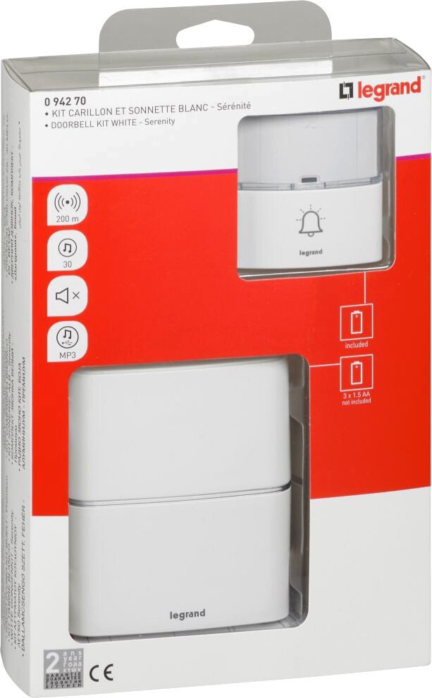 

Беспроводной дверной звонок Legrand 094270