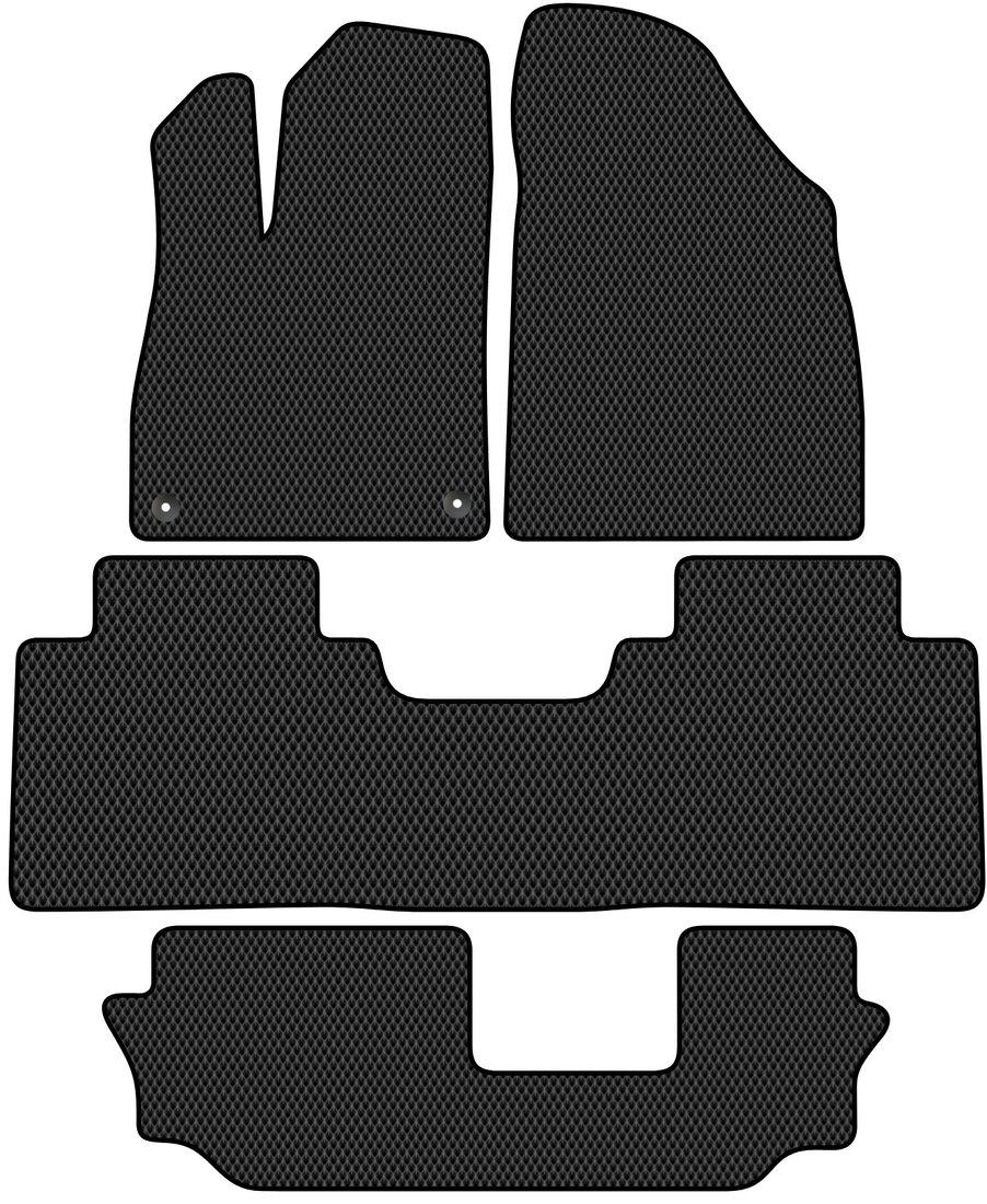 

Комплект ковриков для авто Alicosta GAC GS8 II (suv) 2023 - Н.В. +3 ряд (черный, ромб)