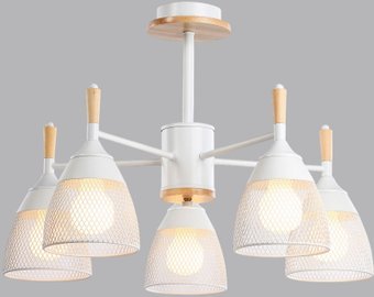 Подвесная люстра Sundays Home R-25 6211 (с лампами Е27 12W 4100K 5шт)