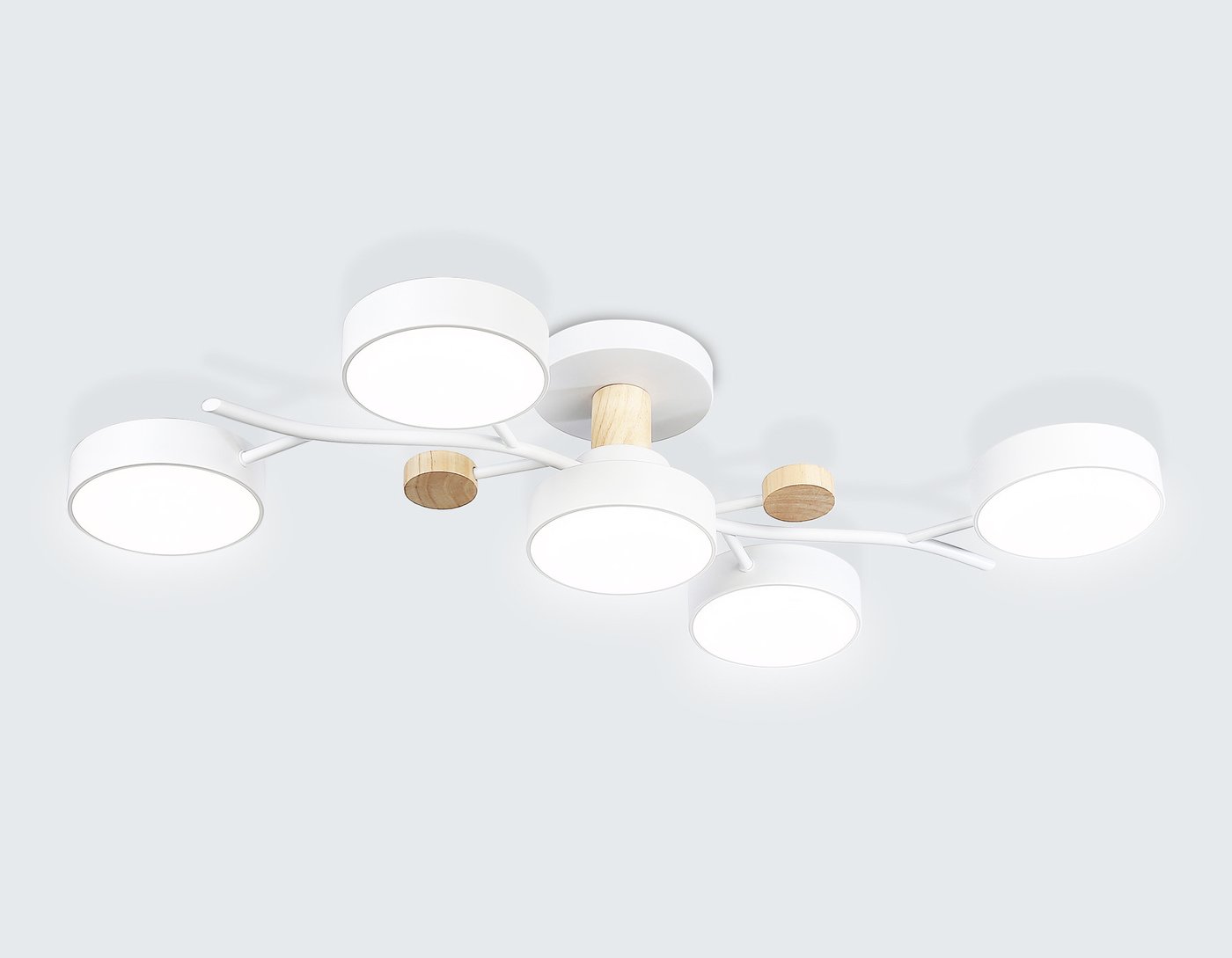 

Припотолочная люстра Ambrella light FL4834/5 WH