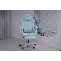 Игровое (геймерское) кресло Calviano 1584 (ткань, голубой)