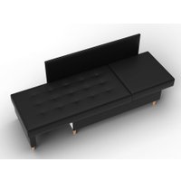 Тахта Лига диванов Лига-098 132582 (экокожа черный)