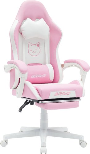Игровое (геймерское) кресло Brave Kitten (розовый)