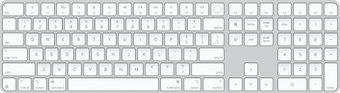 Клавиатура Apple Magic Keyboard USB-C MXK73ZA/A (с Touch ID и цифровой панелью, с белыми клавишами, раскладка US English)