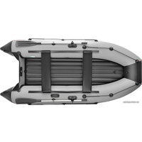 Моторно-гребная лодка Roger Boat Trofey 3500 (без киля, серый/черный)