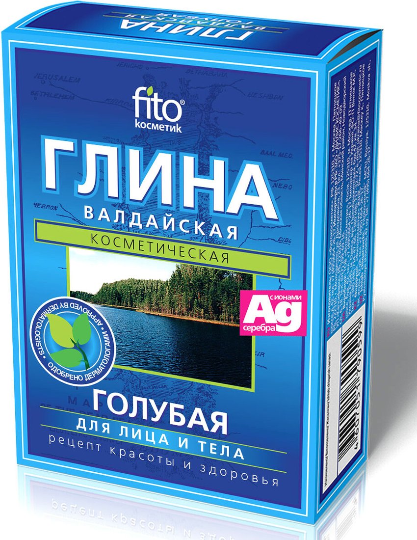 

Глина Глина косметическая для тела Голубая Валдайская 100 г
