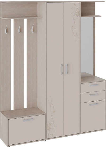 

Стенка Трия Витра тип 2 (ясень шимо/сатин матовый с рисунком)