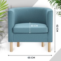 Интерьерное кресло Mio Tesoro Агата 351 (синий 1175)