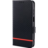 Чехол для телефона Case Book для Redmi 13C 4G/Poco C65/Poco M6 5G с магнитной застежкой (черный карбон)