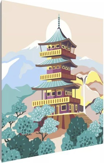 

Картина по номерам PaintLine Китайский храм PL-00039