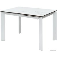 Кухонный стол M-City Corner 120 High Gloss DECDF5052THGSTATWHT (Statuario керамика/белый)