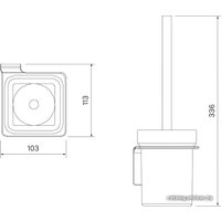 Ершик для унитаза IDDIS Slide SLIBSG0I47