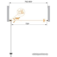 Душевая дверь Cezares Eco-O-B-1-75-C-Cr