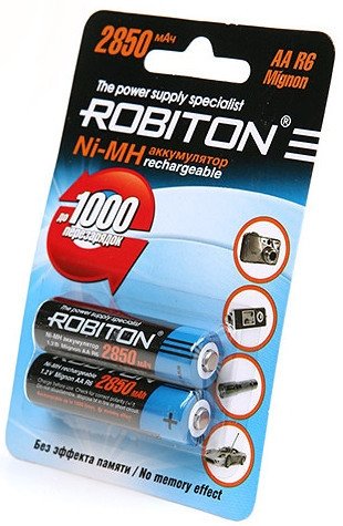 Аккумулятор Robiton AA 2850mAh 2 шт.