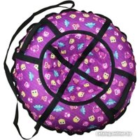 Тюбинг Hubster Люкс Pro S 100 см (Совята фиолетовые)