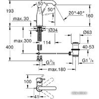 Смеситель Grohe Essence New M-Size 23462001 (хром)