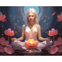 Алмазная мозаика  Рыжий кот Гармония с собой НД-0574