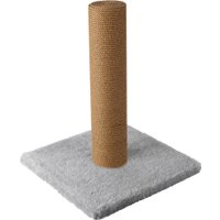 Когтеточка Leader Toys Столбик с квадратной платформой с кошачьей мятой МТ14024 (серый)