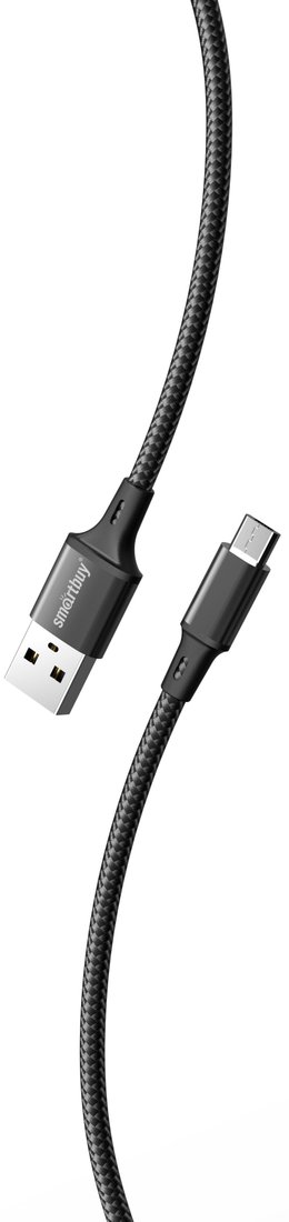 

Кабель SmartBuy iK-12-S14b USB Type-A - microUSB (1 м, черный)