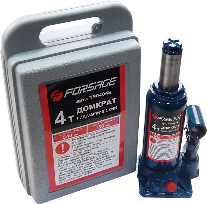 

Бутылочный домкрат FORSAGE F-T90404S 4т