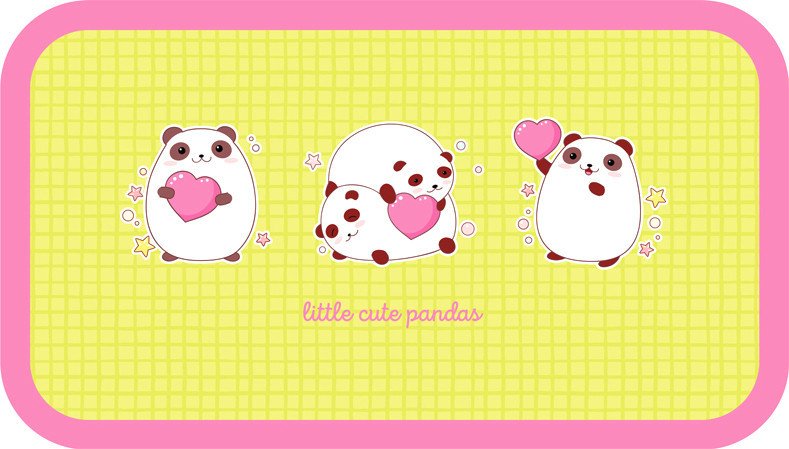 

Пенал ArtSpace 190x105 Cute Pandas ПК2_42364