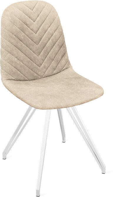 

Стул Трия Шерри К4 (белый матовый/микровелюр Wellmart Dark Beige)