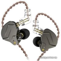 Наушники KZ Acoustics ZSN Pro (без микрофона, серебристый/черный)