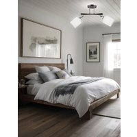 Припотолочная люстра Aitin Pro НПБ 02-2x60-101 N5959/2 (кофе/хром)