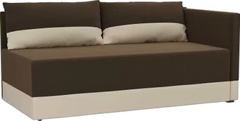Лига диванов Никас 105203 (правый, коричневый/бежевый)