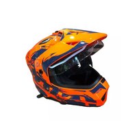 Мотошлем AIM JK802Y 802Y-015-YM (Y/M, оранжевый/синий)