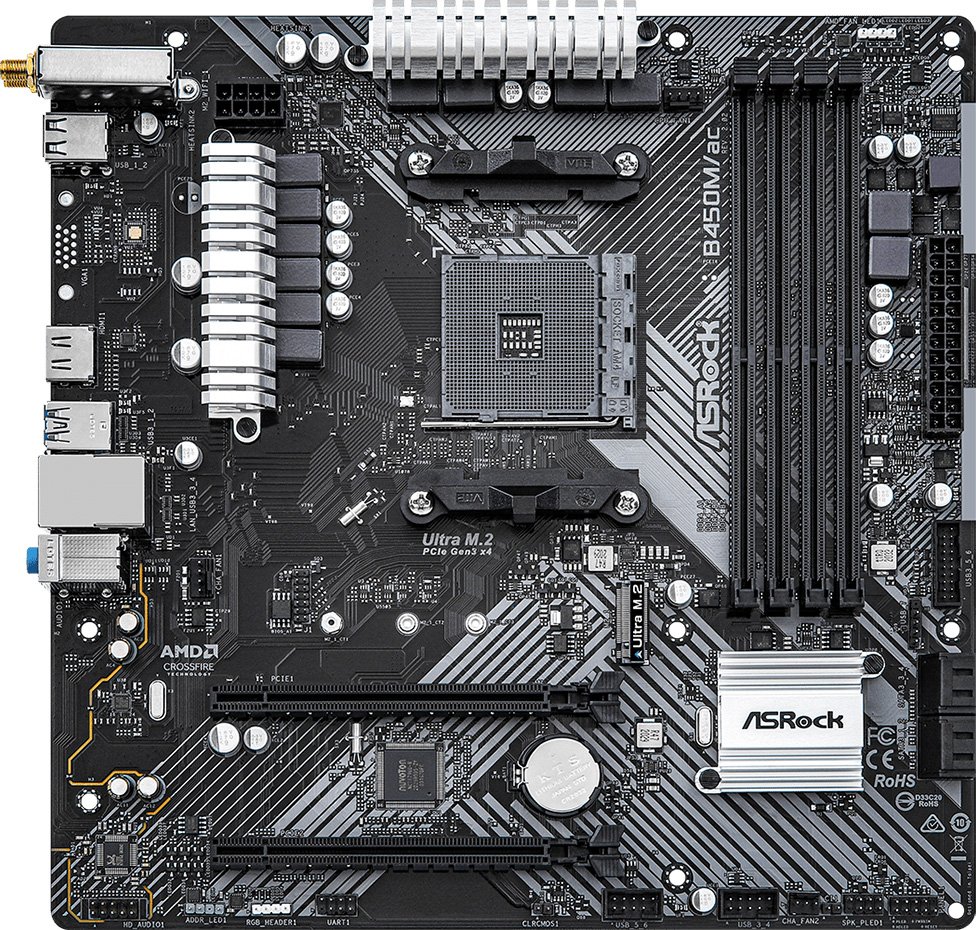 

Материнская плата ASRock B450M/ac R2.0