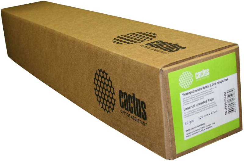 

Офисная бумага CACTUS универсальная втулка 610 мм x 45 м [CS-LFP80-610457]