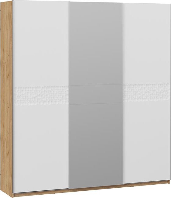 

Шкаф-купе Трия Оскар Скания Т2 2100 268776 (ручка серебро/дуб крафт золотой/белый снег/белый матовый)