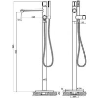 Смеситель BelBagno Uno UNO-FMT-CRM