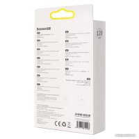 Кабель Baseus Crystal Shine USB Type-A - Lightning (1.2 м, голубой)