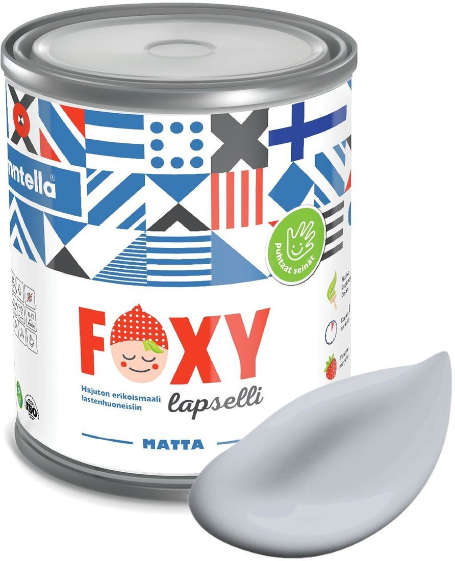 

Краска Finntella Foxy Lapselli Matte Lokki F-50-1-1-FL272 0.9 л (серый)