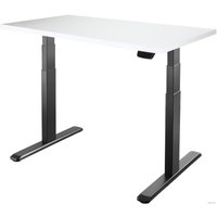 Стол для работы стоя ErgoSmart Unique Ergo Desk 1200x650x36 мм (альпийский белый/черный)