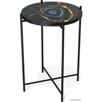 Журнальный столик Sheffilton SHT-CT8-3 (титановый кварц/черный муар)