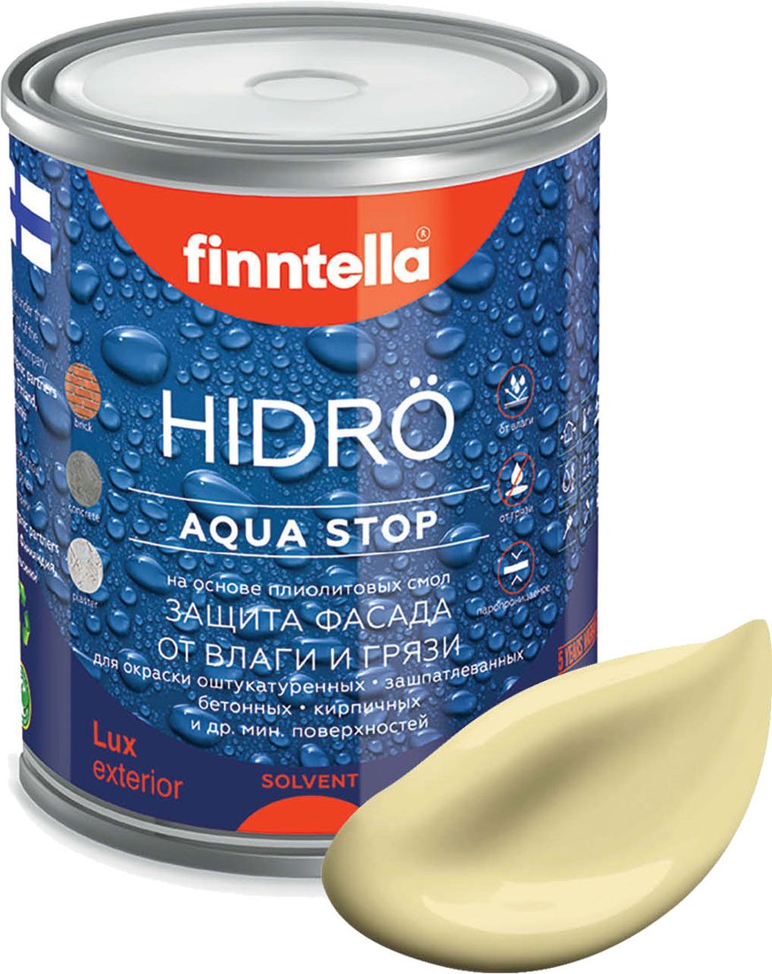 

Краска Finntella Hidro Hirssi F-14-1-1-FL118 0.9 л (желтый)